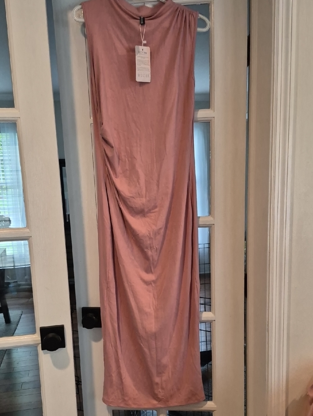 Sleeveless Midi Dress in Dusty Rose - Elegant Everyday Style